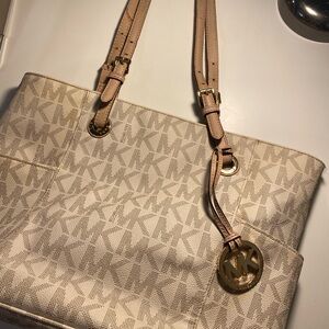 Michael Kors Cream Tote Bag